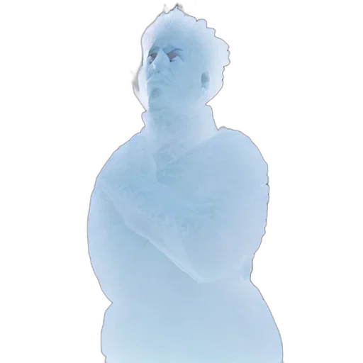 face, creature, staff, robot transparent PNG cut-out