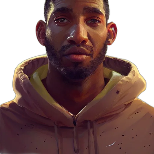 face, jacket, staff, concept art transparent PNG cut-out