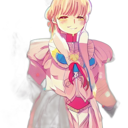 dress, weapon, jacket, anime transparent PNG cut-out