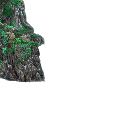 tree, crown, dragon, hair transparent PNG cut-out