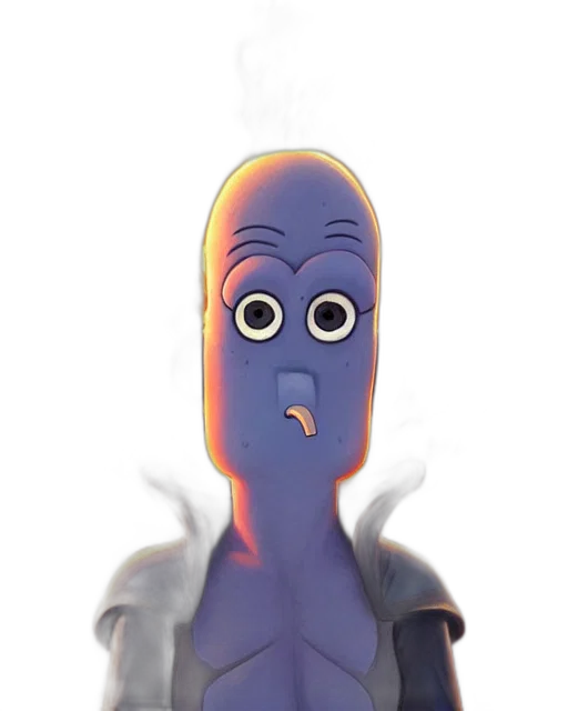 face, robot, creature, staff transparent PNG cut-out