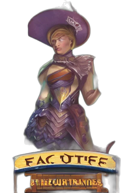 face, staff, hat, fantasy art transparent PNG cut-out