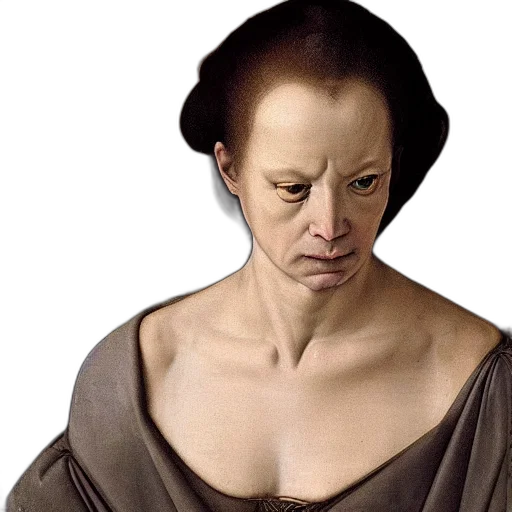 face, dress, mask, photorealistic transparent PNG cut-out