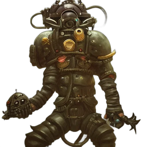 robot, concept art, fantasy art, cyberpunk transparent PNG cut-out