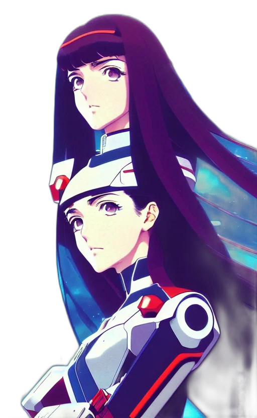 robot, face, anime, concept art transparent PNG cut-out