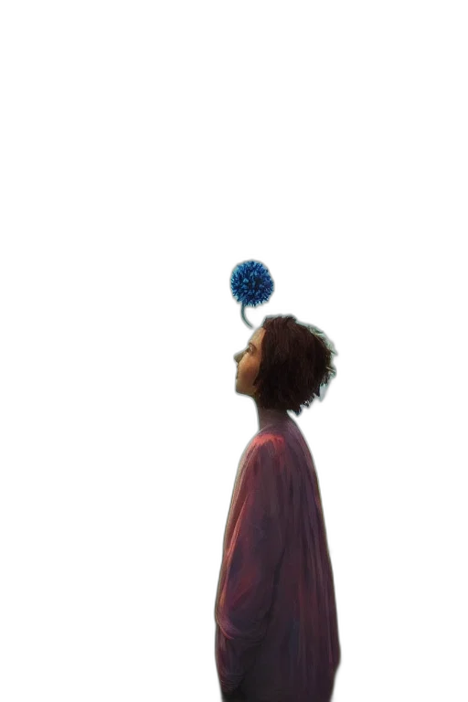 umbrella, crown, staff, creature transparent PNG cut-out