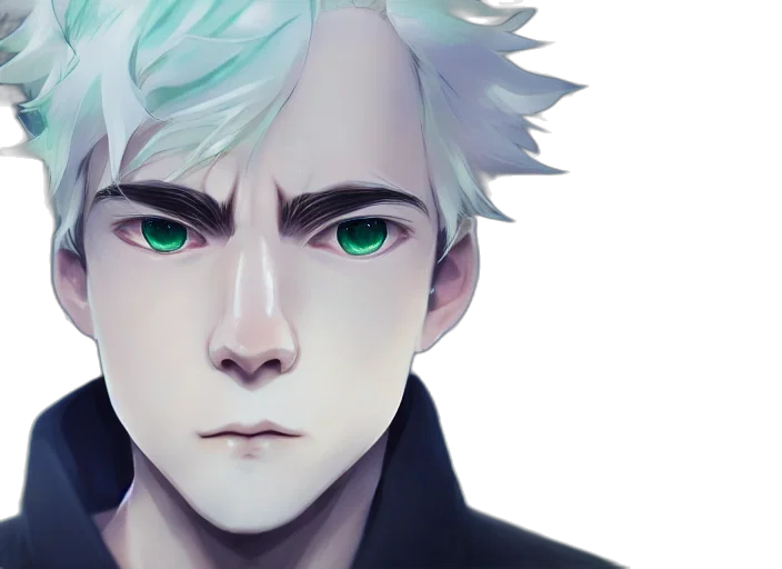 face, mask, anime, concept art transparent PNG cut-out