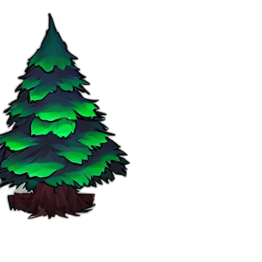 tree, crown, pixel art, concept art transparent PNG cut-out