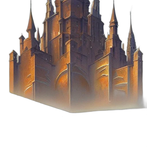 crown, building, concept art, fantasy art transparent PNG cut-out