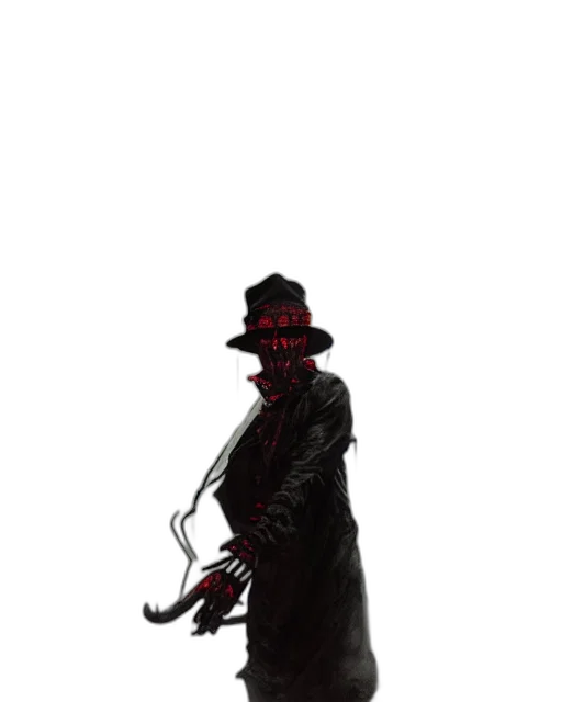 staff, hat, mask, jacket transparent PNG cut-out