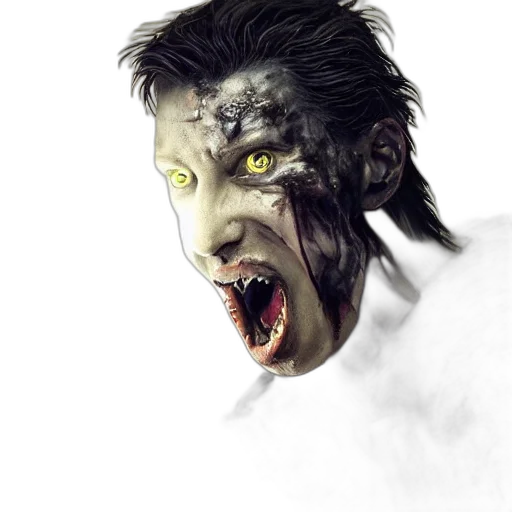 face, creature, mask, photorealistic transparent PNG cut-out