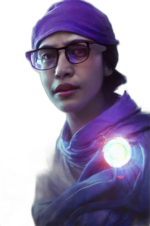 face, staff, weapon, jacket transparent PNG cut-out