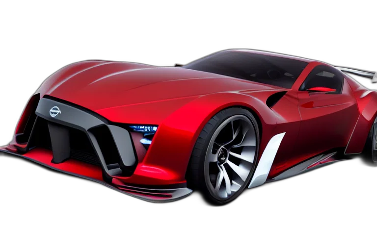 car, 3d render, concept art, photorealistic transparent PNG cut-out