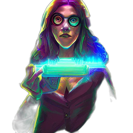 jacket, robot, face, cyberpunk transparent PNG cut-out