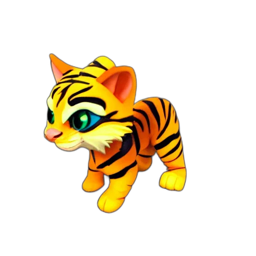 animal, creature, 3d render, pixel art transparent PNG cut-out