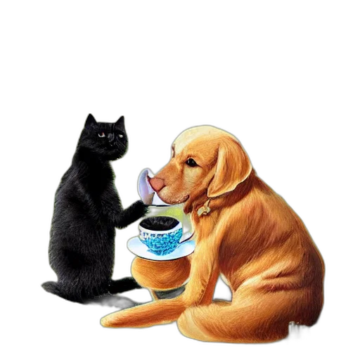 food, oil painting, photorealistic, digital transparent PNG cut-out