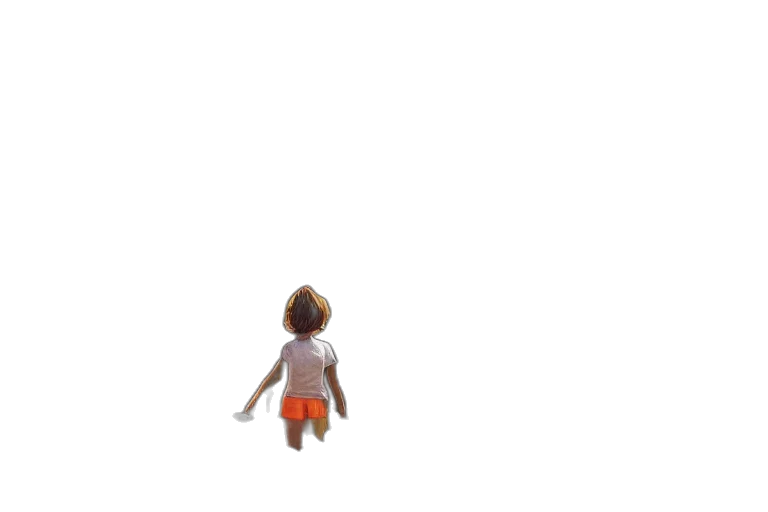 dress, robot, creature, hair transparent PNG cut-out