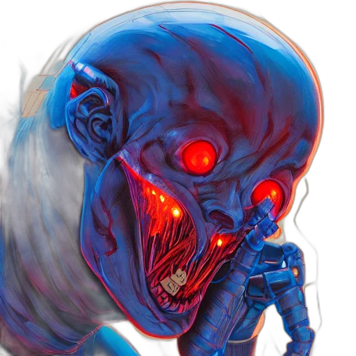 mask, robot, face, creature transparent PNG cut-out