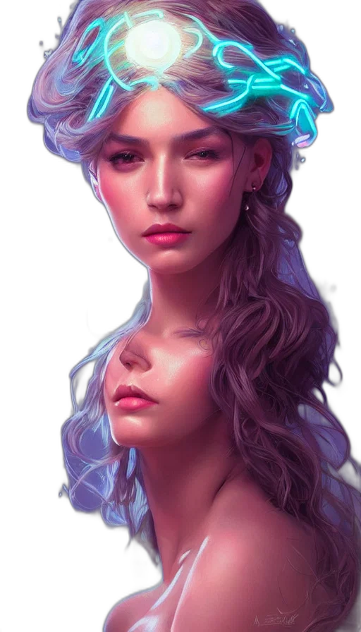 face, crown, hair, jewelry transparent PNG cut-out
