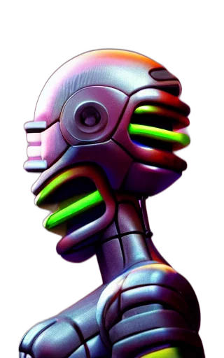 robot, mask, face, staff transparent PNG cut-out