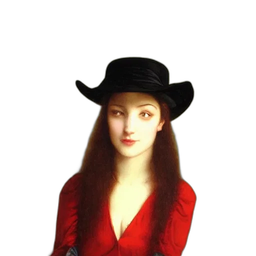 hat, jewelry, face, staff transparent PNG cut-out