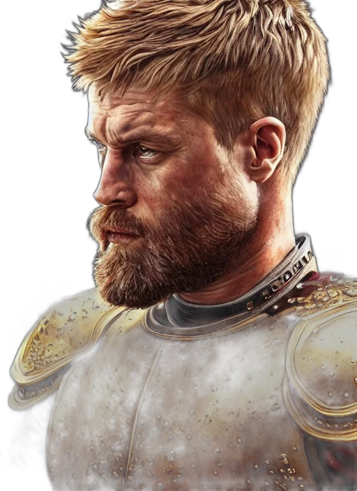 face, staff, sword, fantasy art transparent PNG cut-out