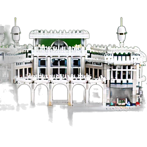 building, 3d render, concept art, pixel art transparent PNG cut-out