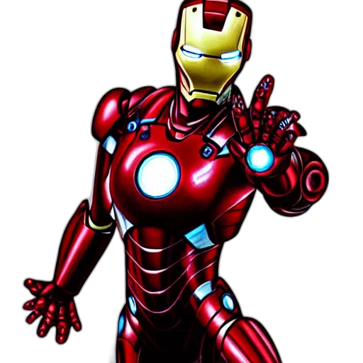 robot, comic book art, concept art, 3d render transparent PNG cut-out