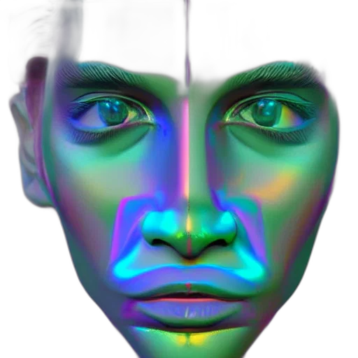 face, mask, robot, creature transparent PNG cut-out