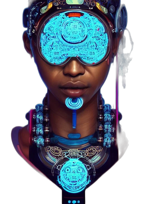 face, mask, jewelry, robot transparent PNG cut-out