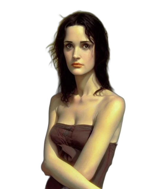 dress, face, jewelry, robot transparent PNG cut-out