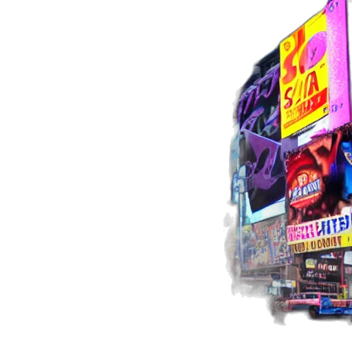 car, cyberpunk, vaporwave, 3d render transparent PNG cut-out
