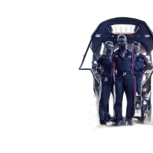 car, robot, staff, jacket transparent PNG cut-out