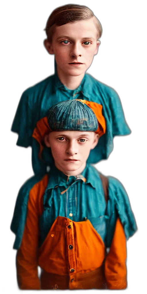hat, face, jacket, staff transparent PNG cut-out