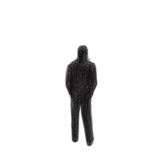 jacket, staff, mask, creature transparent PNG cut-out