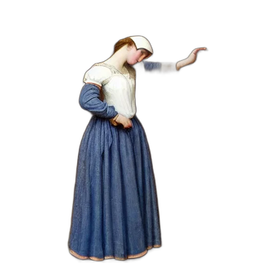 dress, staff, hat, mask transparent PNG cut-out