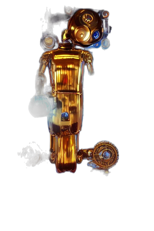 bottle, staff, robot, weapon transparent PNG cut-out