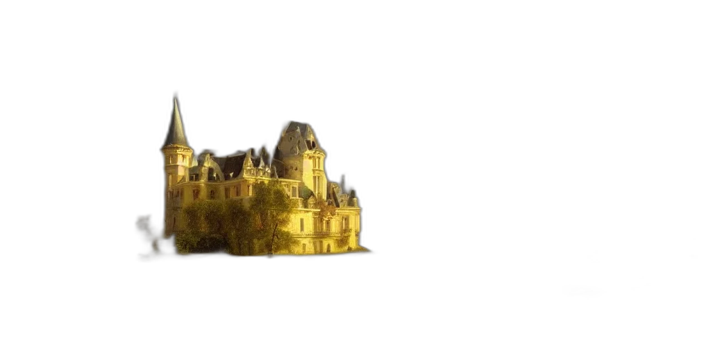 crown, building, 3d render, concept art transparent PNG cut-out