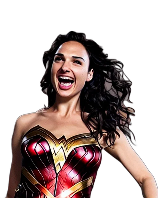 comic book art, gal, gadot, crinkles transparent PNG cut-out
