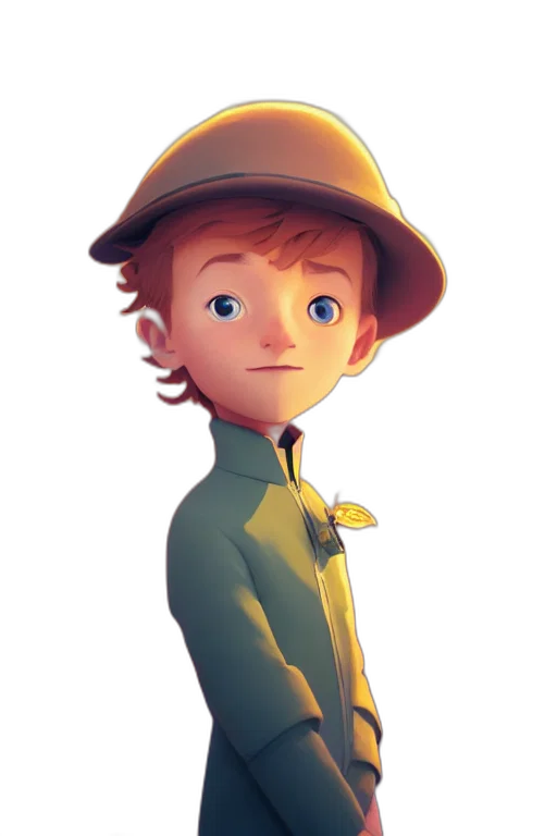 hat, staff, face, concept art transparent PNG cut-out