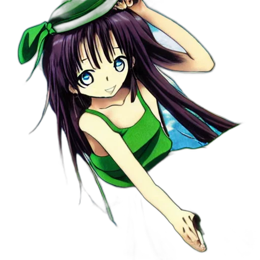 hat, dress, jewelry, staff transparent PNG cut-out