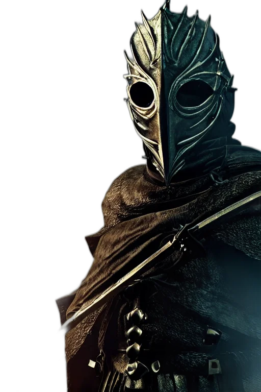 mask, face, sword, staff transparent PNG cut-out