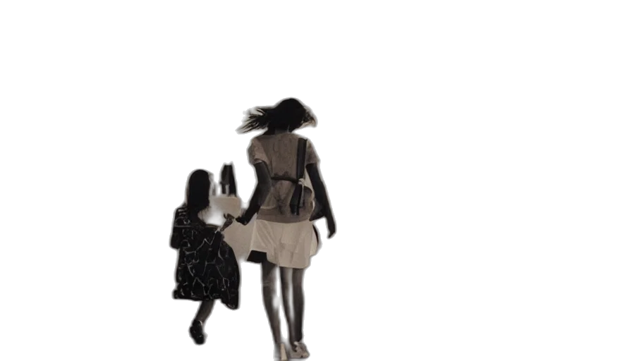 dress, hat, jacket, staff transparent PNG cut-out