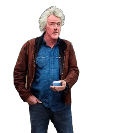 jacket, hair, face, staff transparent PNG cut-out