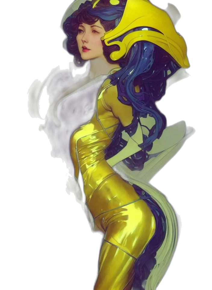 dress, hat, concept art, fantasy art transparent PNG cut-out
