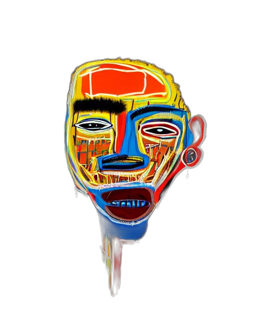 mask, staff, face, 3d render transparent PNG cut-out