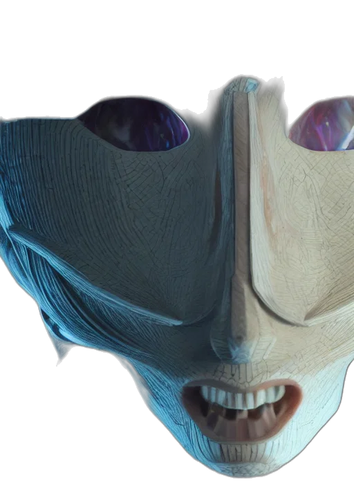 mask, face, creature, robot transparent PNG cut-out