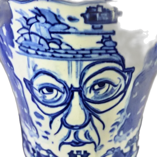 face, crown, photorealistic, delft transparent PNG cut-out