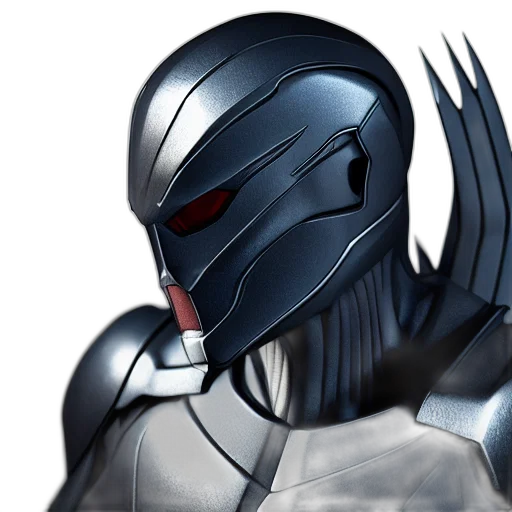 robot, mask, concept art, 3d render transparent PNG cut-out