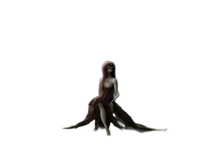 creature, hair, dress, animal transparent PNG cut-out